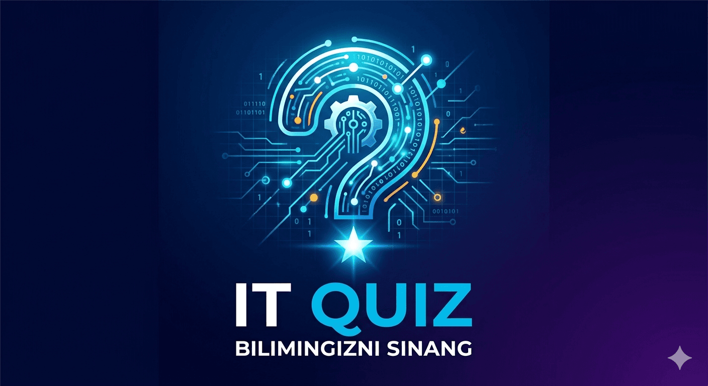 IT QUIZ loyihasi ko‘rinishi