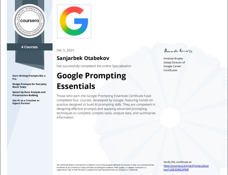 Google Prompting Essentials
